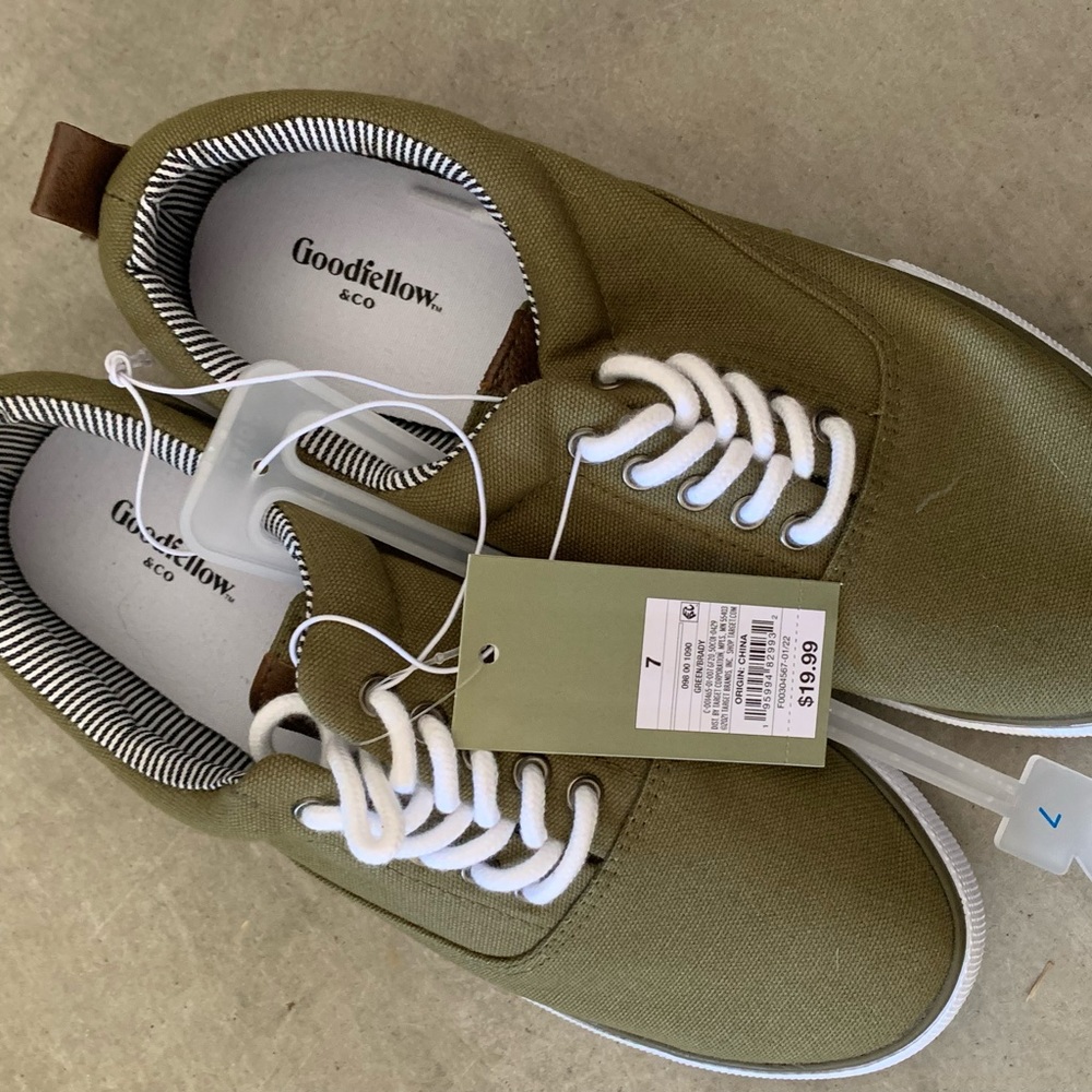 NWT Mens Goodfellow & Co. Brady Sneakers Olive - 7 - Picture 5 of 6